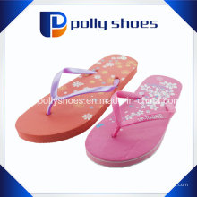 Rouge Mince Imprimé Chaussures Sandales Flip Flop Taille 8